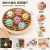 Creative colorful cartoon steamed buns, small steamed buns, key chains, cute pendants, children's gifts, accessories, trendy and fashionable full image